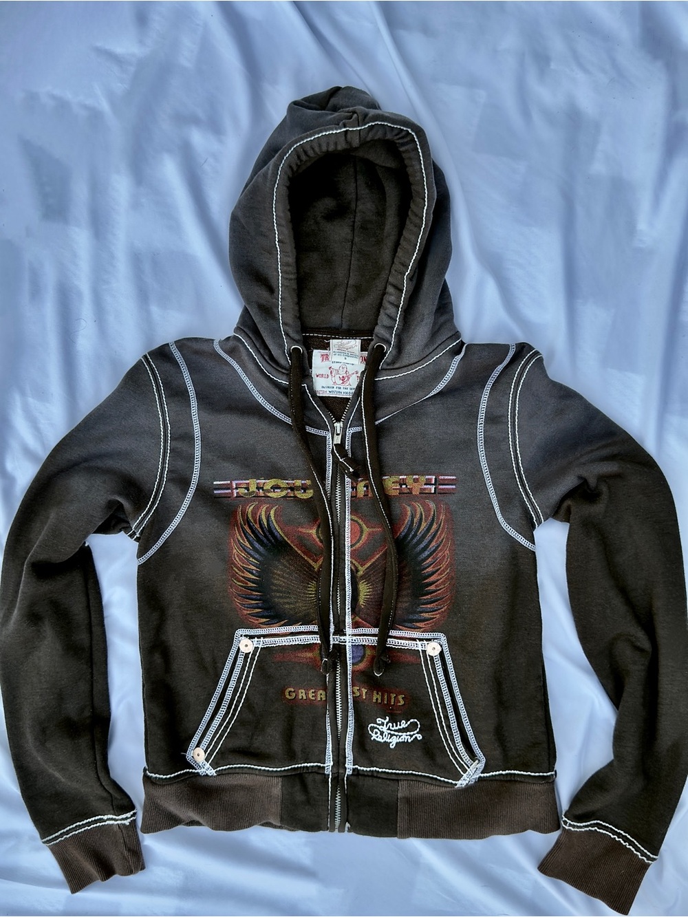 EXTREMELY RARE vintage authentic mid 2000s true religion journey’s greatest hits